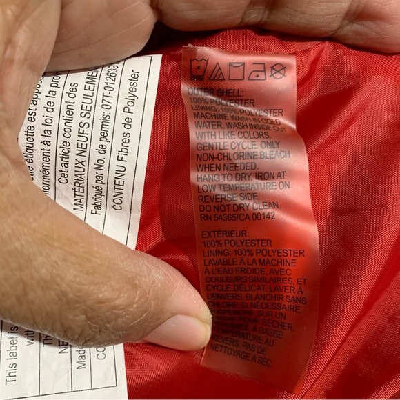 Tanjay Red Zipper Women’s Jacket Size 16-18 - Picture 9 of 12